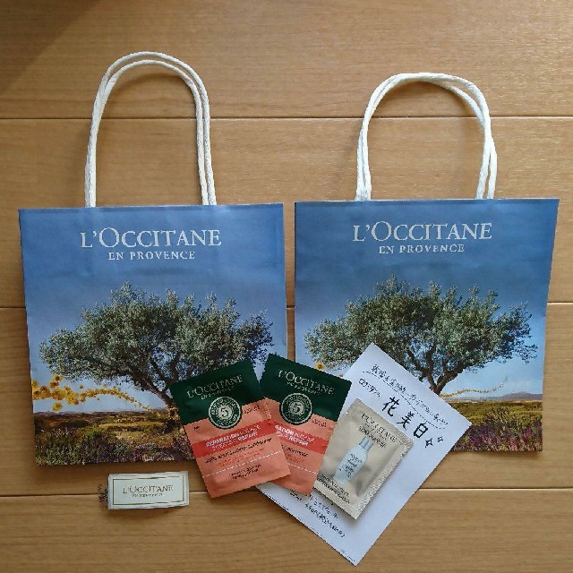 L'OCCITANE(ロクシタン)の3月購入分 L'OCCITANEショップ袋 おまけ付き レディースのバッグ(ショップ袋)の商品写真