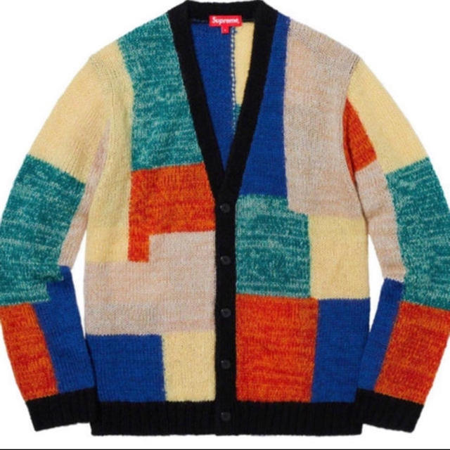 Patchwork Mohair CardiganサイズXL