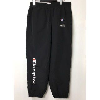 シュプリーム(Supreme)の【H】◆新品◆18SS シュプリーム チャンピオン ロゴ トラックパンツ 黒 M(その他)