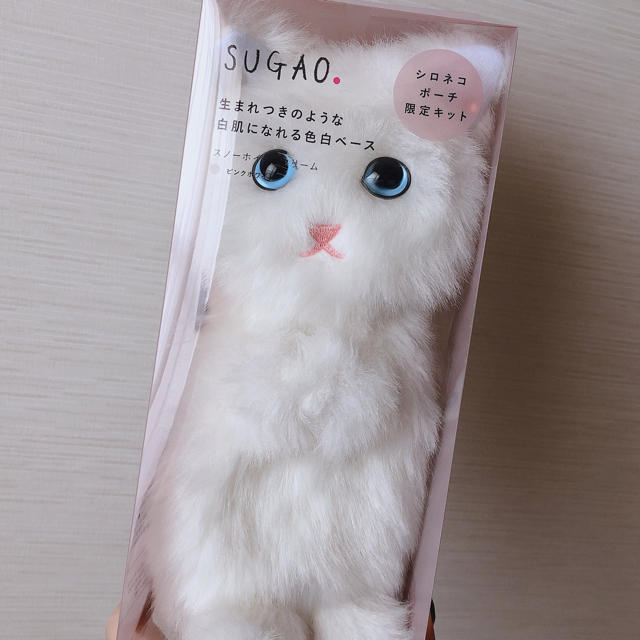 ロート製薬(ロートセイヤク)のSUGAO しろねこポーチのみ レディースのファッション小物(ポーチ)の商品写真