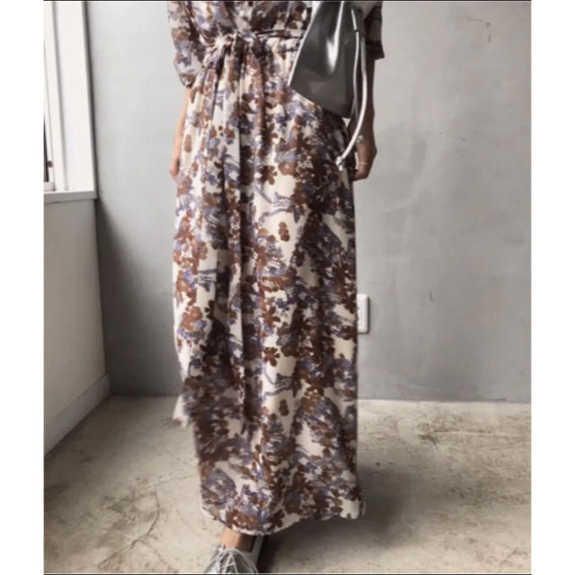 Ameri VINTAGE(アメリヴィンテージ)のGARDEN CHIFFON DRESS レディースのワンピース(ロングワンピース/マキシワンピース)の商品写真