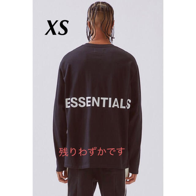 FEAR OF GOD(フィアオブゴッド)のFOG  Essentials クルーネック 長袖Tシャツ ブラック xs メンズのトップス(Tシャツ/カットソー(七分/長袖))の商品写真