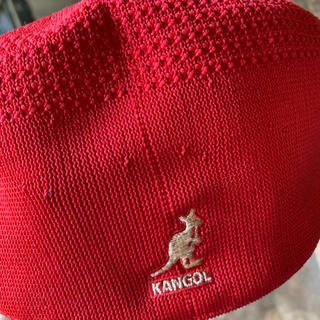 カンゴール(KANGOL)のカンゴール ハンチング キャップ メッシュ 赤 レッド(ハンチング/ベレー帽)