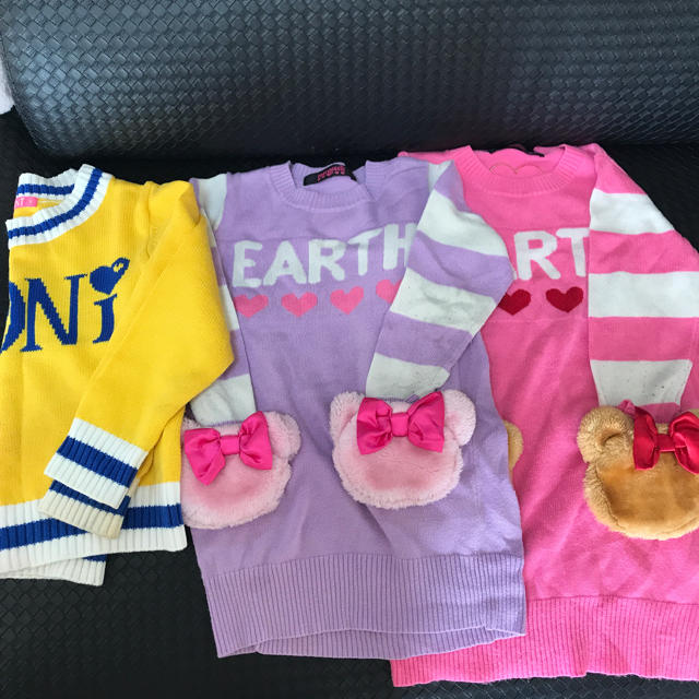 EARTHMAGIC(アースマジック)の早い者勝ち キッズ/ベビー/マタニティのキッズ服女の子用(90cm~)(ニット)の商品写真