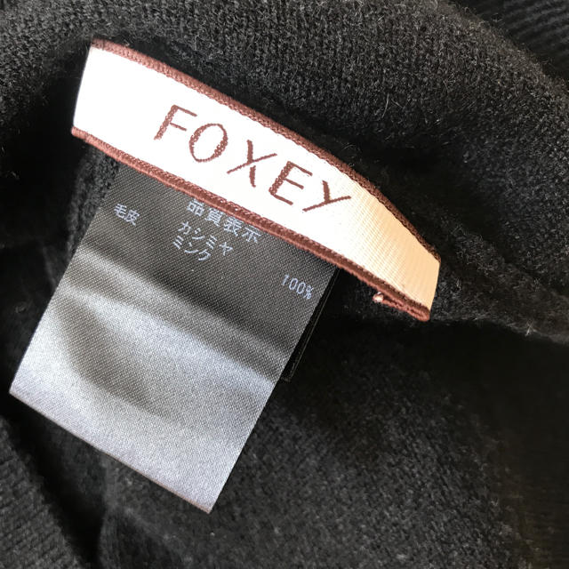 FOXEY フォクシー カシミヤ ミンク 半袖ニット カットソー