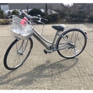 ブリヂストン(BRIDGESTONE)の新品 2019 アルベルト L型 27インチ A75LB シルバー (自転車本体)