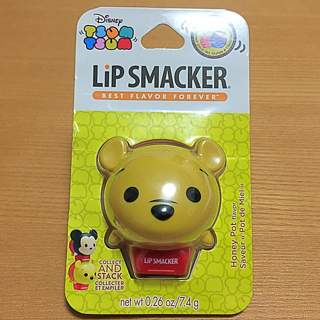 Disney(ディズニー)のLip SMACKER ディズニーツムツムリップバーム  くまのプーさん コスメ/美容のスキンケア/基礎化粧品(リップケア/リップクリーム)の商品写真