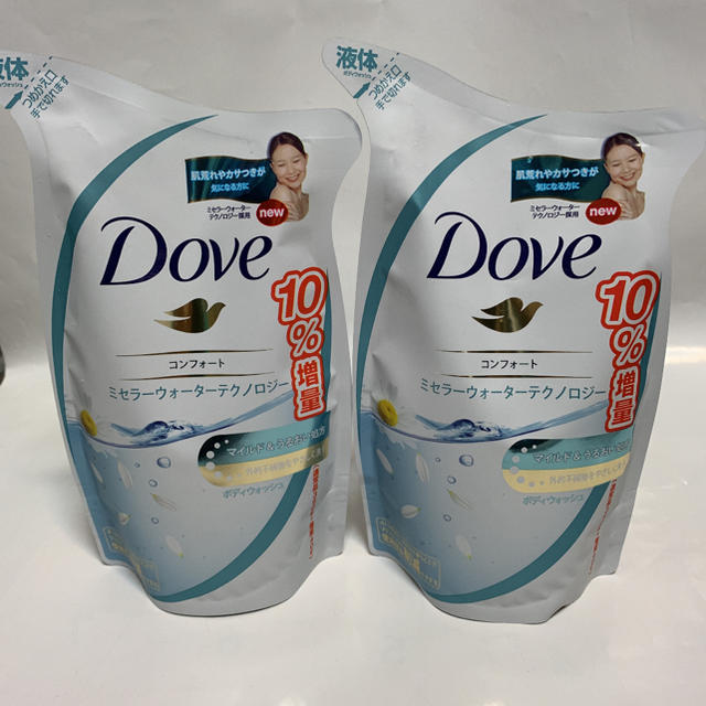 Unilever(ユニリーバ)のDOVE ダヴ ボディウォッシュ コンフォート 10%増量 詰め替え用セット コスメ/美容のボディケア(ボディソープ/石鹸)の商品写真