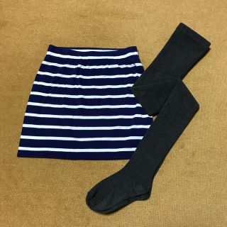 ギャップ(GAP)のはっち様専用　オールドネイビー8 130 スカート グレータイツ 130(パンツ/スパッツ)