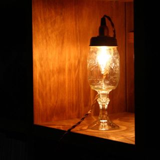 【新品】 Mason メイソンジャー シャンデリアランプ ワイングラスクリア(天井照明)