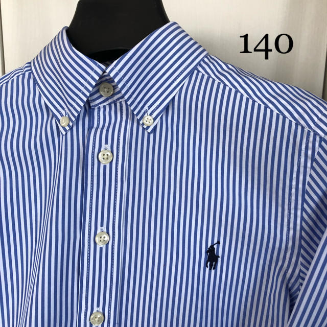 Ralph Lauren(ラルフローレン)のラルフローレン ストライプシャツ140 キッズ/ベビー/マタニティのキッズ服男の子用(90cm~)(ブラウス)の商品写真