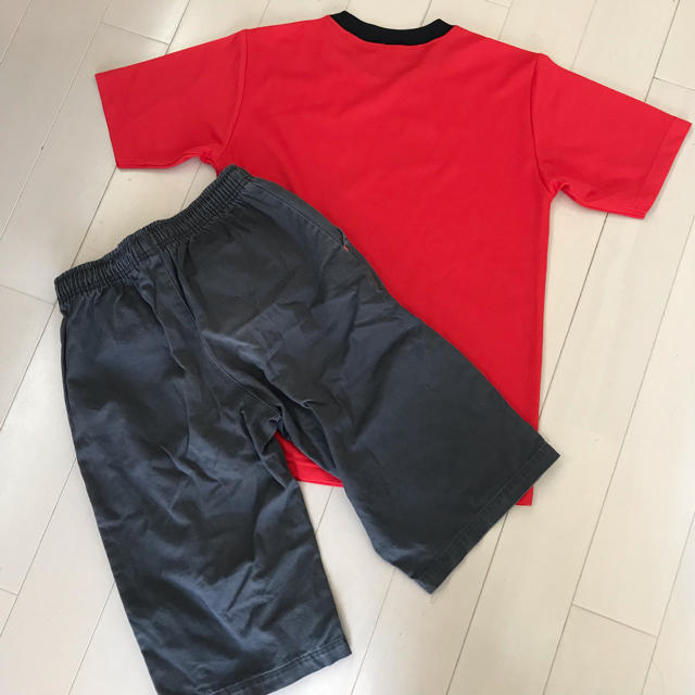 PUMA(プーマ)のPUMA プーマ 7分丈パンツ Tシャツセット 150 キッズ/ベビー/マタニティのキッズ服男の子用(90cm~)(Tシャツ/カットソー)の商品写真