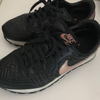 ナイキ(NIKE)のSALE【 NIKE 】レザー スニーカー パイソン柄 黒 24.0(スニーカー)