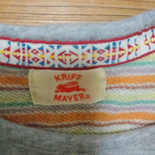 KRIFF MAYER(クリフメイヤー)のKRIFF MAYER　ロゴ　半袖　Tシャツ　裏ボーダー レディースのトップス(Tシャツ(半袖/袖なし))の商品写真