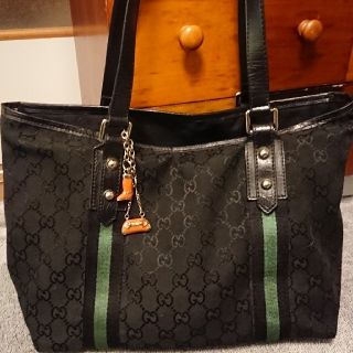 グッチ(Gucci)の☆時間限定価格☆GUCCIシェリーラインキャンバストートバッグ☆(トートバッグ)