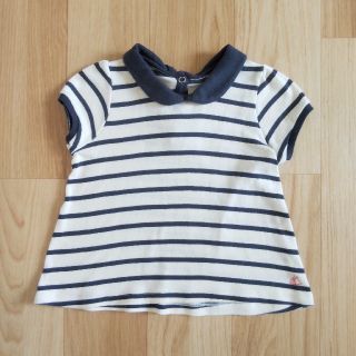 プチバトー(PETIT BATEAU)のボーダー トップス(Ｔシャツ)