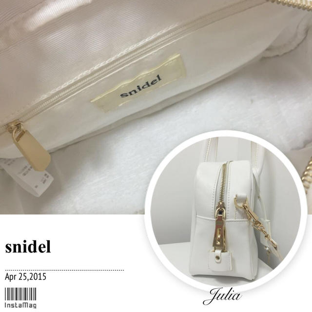 SNIDEL(スナイデル)のsnidelスクエアパッドロックバッグ レディースのバッグ(ハンドバッグ)の商品写真