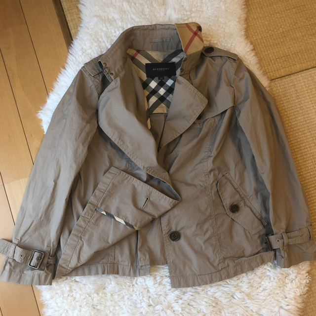 美品本物バーバリーBurberry上質コットントレンチコート♫お買い得品-