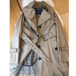 バーバリーブルーレーベル(BURBERRY BLUE LABEL)の美品本物バーバリーブルーレーベル上質コットントレンチコート♫ライナー付き他1点(トレンチコート)