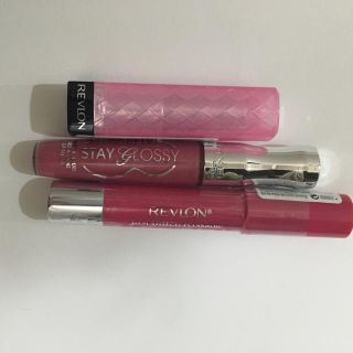 レブロン(REVLON)のピンクリップ 3本セット(口紅)