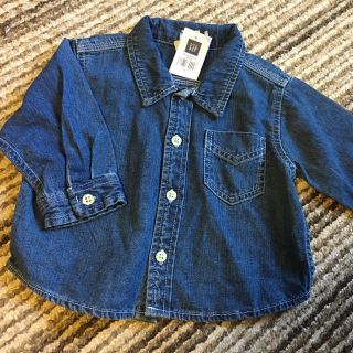 ベビーギャップ(babyGAP)の【新品未使用】デニムシャツ(シャツ/カットソー)