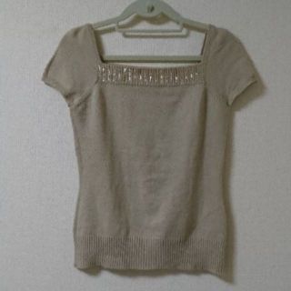 プロポーションボディドレッシング(PROPORTION BODY DRESSING)のPROPORTION BODY DRESSING　半袖　スパンコール　ニット(ニット/セーター)