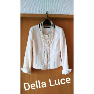 ザラ(ZARA)の美品♪Della Luce★ホワイトノーカラージャケット入学式入園式(ノーカラージャケット)