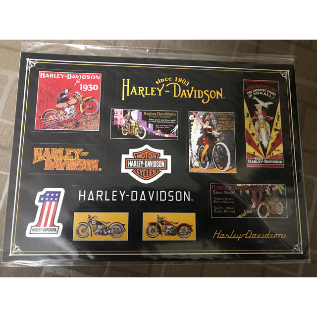 Harley Davidson(ハーレーダビッドソン)のハーレーダビッドソン HARLEY-DAVIDSON ハーレー シール バイク インテリア/住まい/日用品の文房具(シール)の商品写真