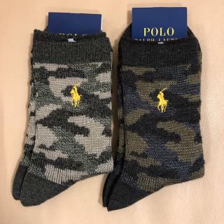 ポロラルフローレン(POLO RALPH LAUREN)の新品 レディース POLO ポロラルフローレン 人気柄ソックス2足 日本製(ソックス)