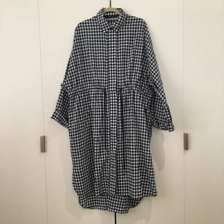 ザラ(ZARA)のZARA ギンガム チェック 前開き シャツワンピース(ひざ丈ワンピース)