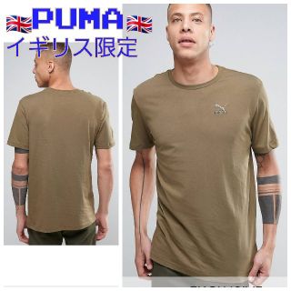 プーマ(PUMA)のイギリス限定日本未発売　Puma プーマ　ブランドロゴ　マッスルTシャツ　カーキ(Tシャツ/カットソー(半袖/袖なし))