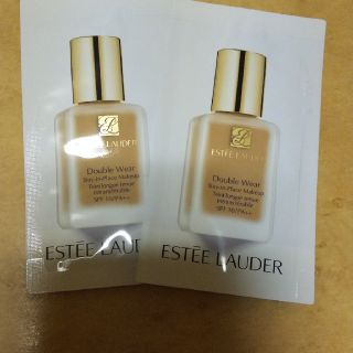 エスティローダー(Estee Lauder)のエスティローダー  ファンデーション サンプル２つ(サンプル/トライアルキット)