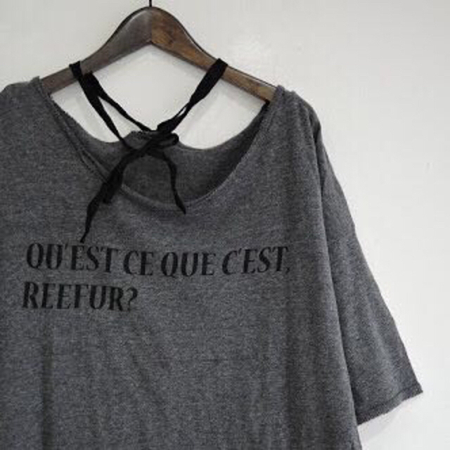 Maison de Reefur(メゾンドリーファー)のメゾンドリーファー リボン Tシャツ レディースのトップス(Tシャツ(半袖/袖なし))の商品写真