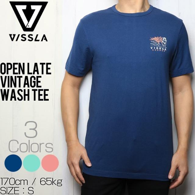 VISSLA ヴィスラ OPEN LATE VINTAGE WASH TEE