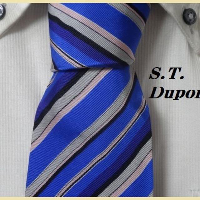 S.T. Dupont(エステーデュポン)の★デュポン★S.T. Dupont★【鮮やかなストライプ】高級ネクタイ★ メンズのファッション小物(ネクタイ)の商品写真