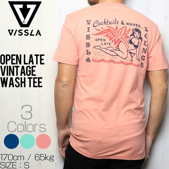 VISSLA ヴィスラ OPEN LATE VINTAGE WASH TEE