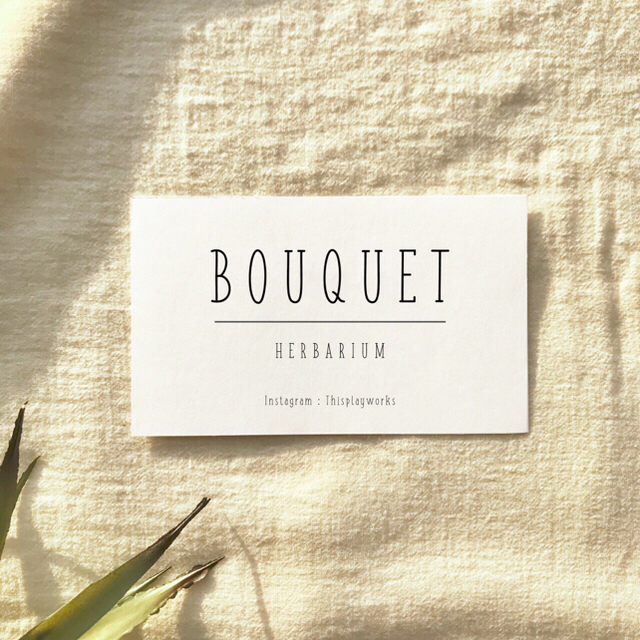 【名入れ】ORDER CARD  #BOUQUET ハンドメイドの文具/ステーショナリー(カード/レター/ラッピング)の商品写真