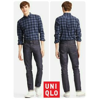 ユニクロ(UNIQLO)の【人気色】UNIQLO スリムフィットカラージーンズ ★カラグリーン(デニム/ジーンズ)