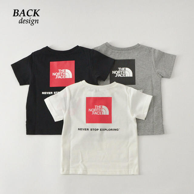 THE NORTH FACE(ザノースフェイス)のザ ノースフェイス Tシャツ グレー100 未使用 新品 キッズ/ベビー/マタニティのキッズ服男の子用(90cm~)(Tシャツ/カットソー)の商品写真