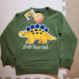 リトルベアークラブ(LITTLE BEAR CLUB)の最終価格！新品タグ付　ステゴサウルス恐竜　トレーナー　100(Tシャツ/カットソー)