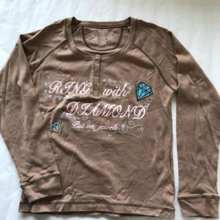 レディース長袖カットソー  Lサイズ(Tシャツ(長袖/七分))