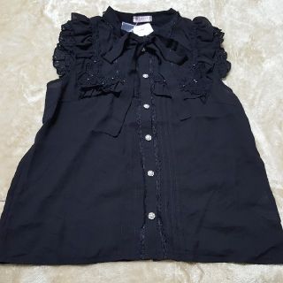 アクシーズファム(axes femme)の★新品未使用★axes femme モチーフレース付ノースリブラウス(シャツ/ブラウス(半袖/袖なし))