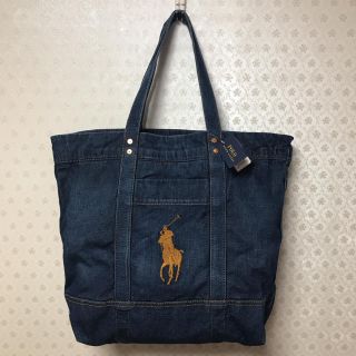 ポロラルフローレン(POLO RALPH LAUREN)の💕新品/新品タグ付💕ポロラルフローレン💕デニムトートバッグ(トートバッグ)