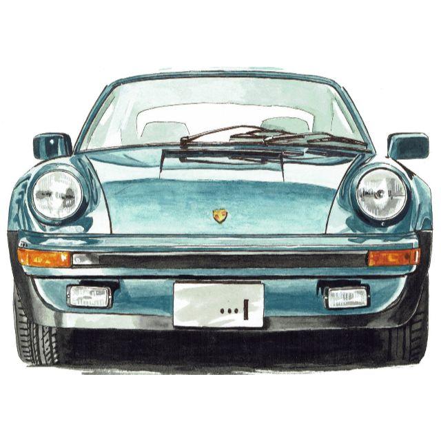 GC-996ポルシェ924/911S限定版画 直筆サイン額装●作家平右ヱ門