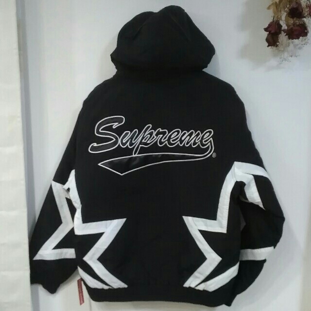 Supreme Stars Puffy Jacket Black L