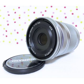 オリンパス(OLYMPUS)の新品❤️OLYMPUS 望遠レンズ M.ZUIKO 40-150mm シルバー(レンズ(ズーム))