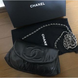 シャネル(CHANEL)のROLA様専用 シャネル 極上ラムスキン ハーフムーン チェーンウォレット(ウォレットチェーン)