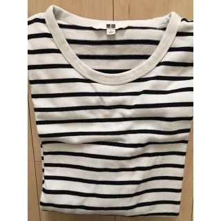 ユニクロ(UNIQLO)のUNIQLO ボーダーTシャツ(Tシャツ/カットソー(七分/長袖))