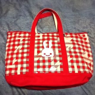 キューン(CUNE)の【CUNE】2013S/S チェックトートバッグL RED(トートバッグ)