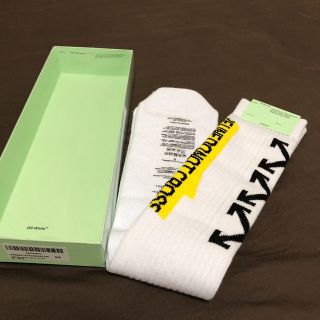 オフホワイト(OFF-WHITE)の定価以下 新品 off-white ソックス フリーサイズ(ソックス)